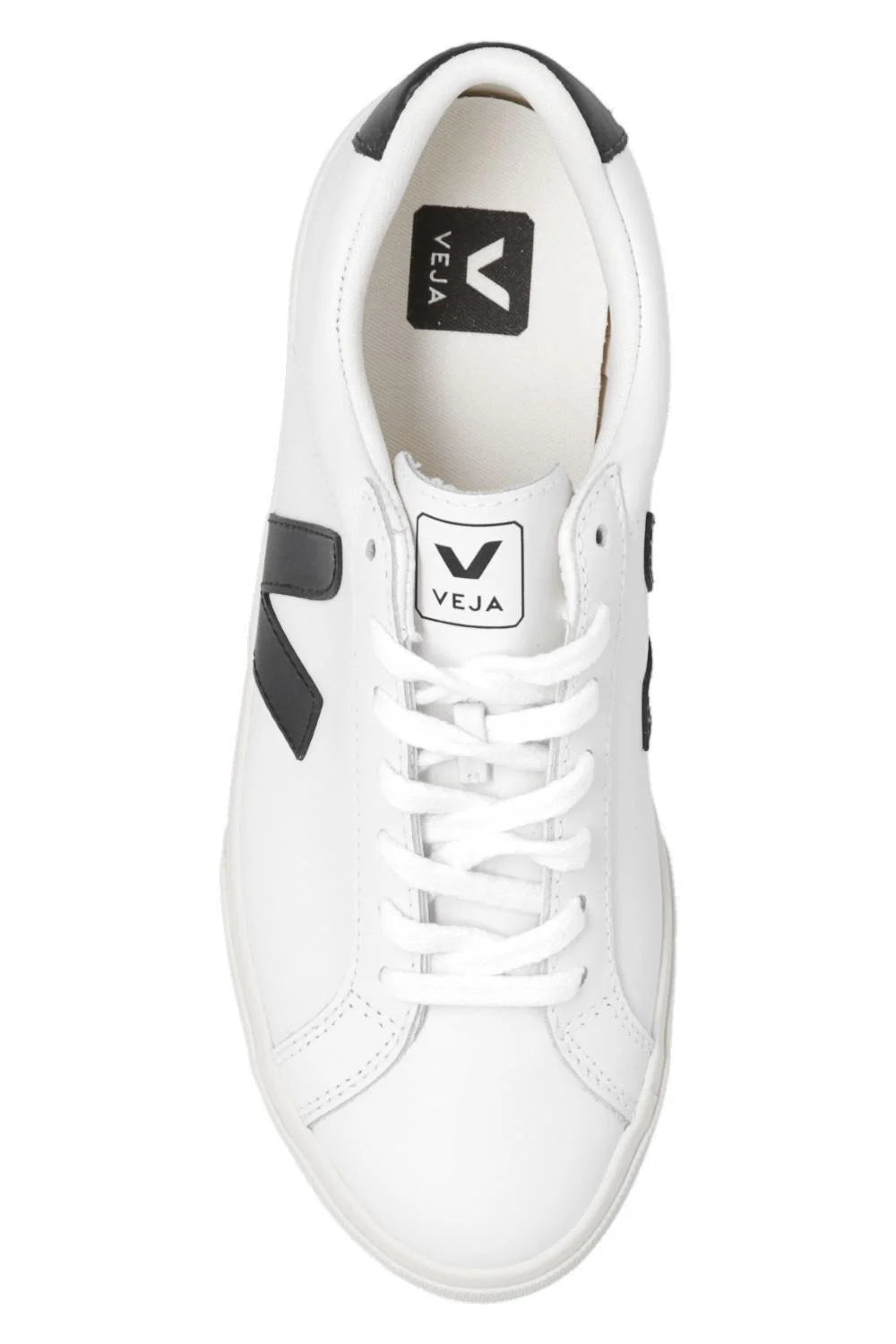 Veja Esplar V-10 Lace-Up Sneakers White/Black — Mujer