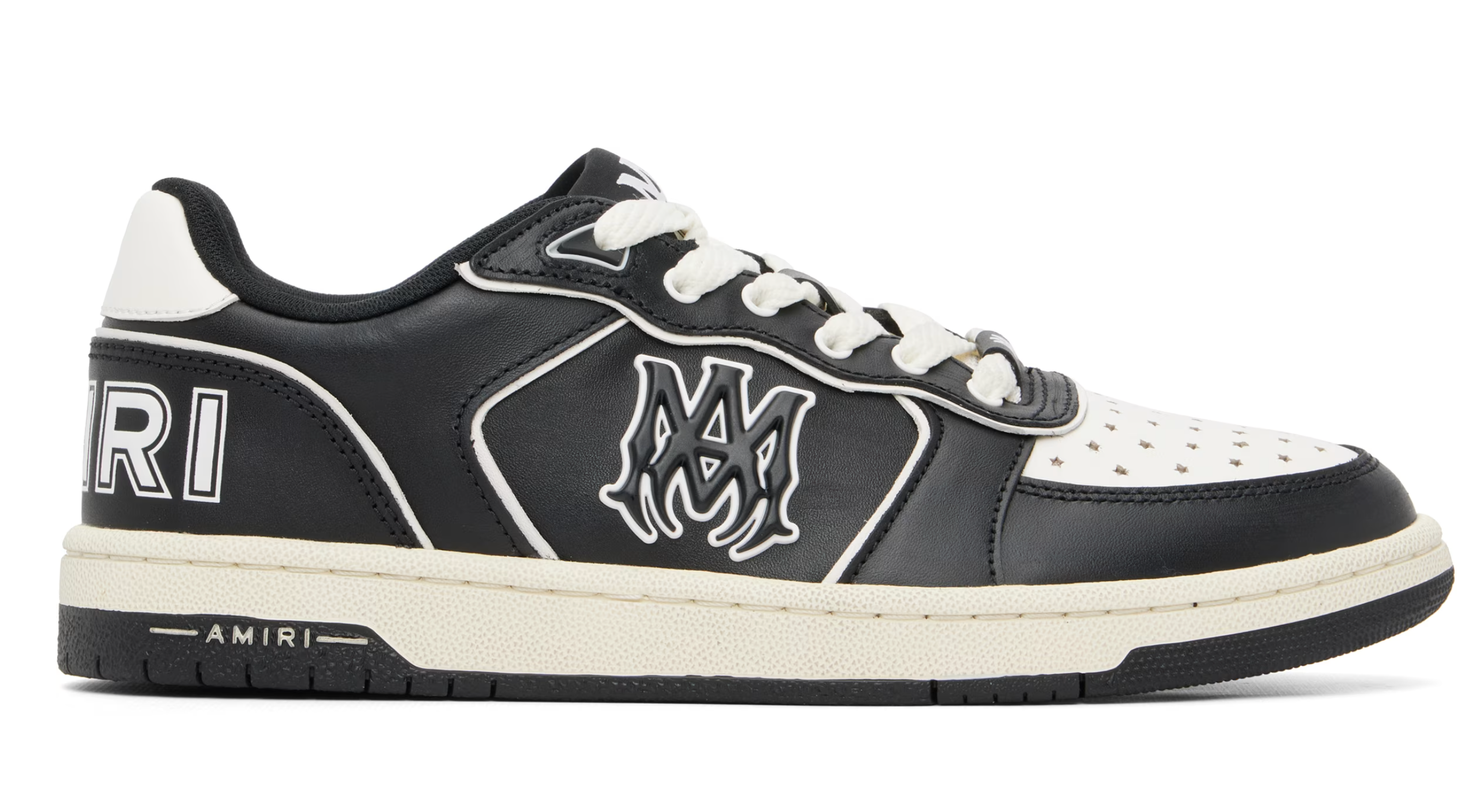 AMIRI Newport Off-White & Black Sneakers — Hombre