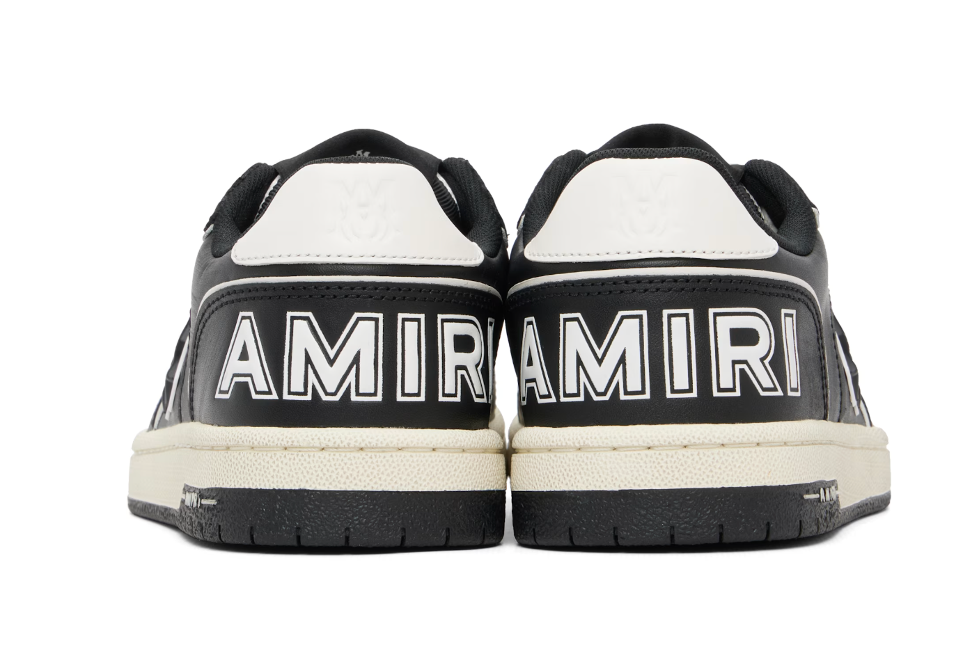 AMIRI Newport Off-White & Black Sneakers — Hombre