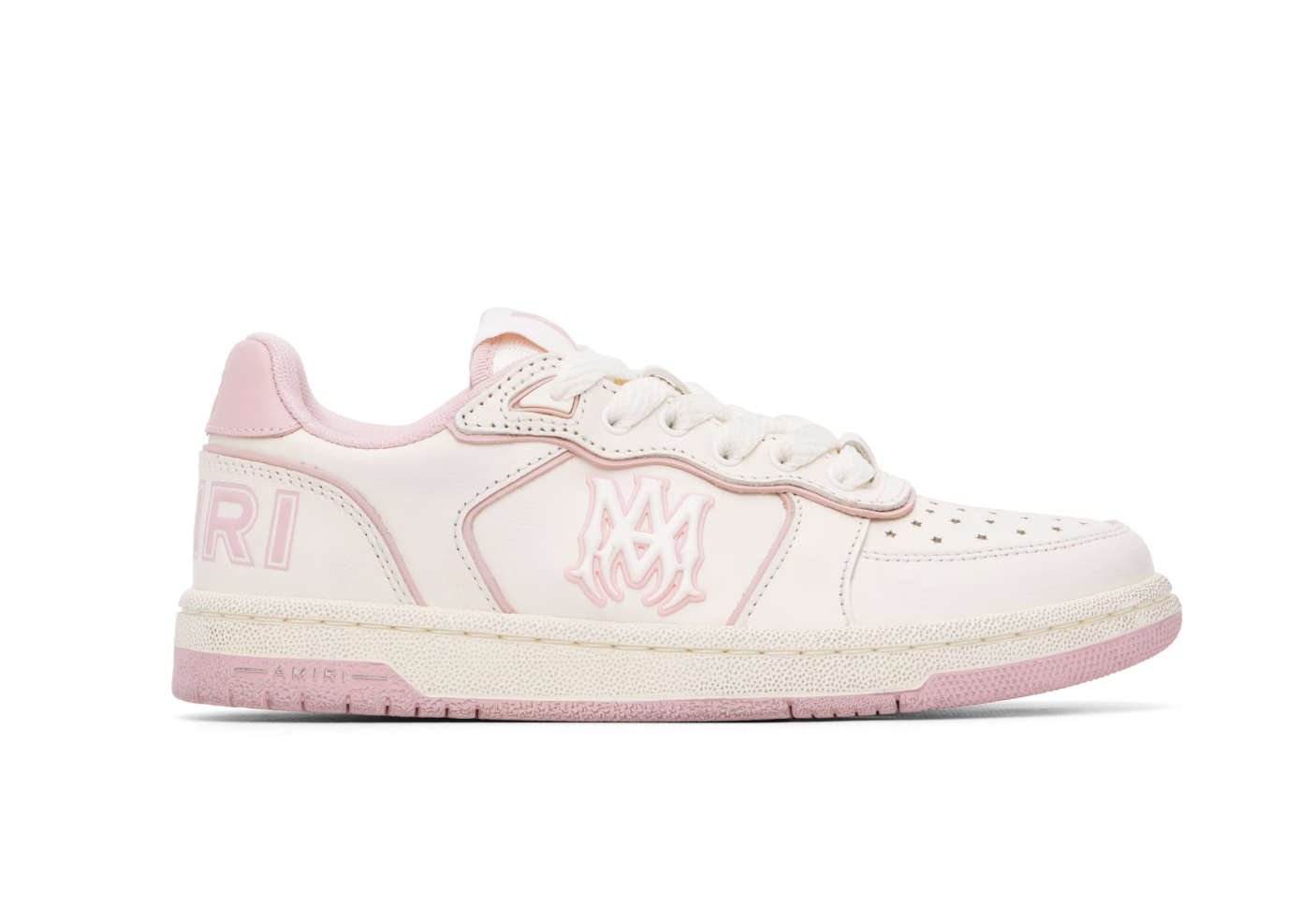 AMIRI Newport White & Pink Sneakers — Mujer