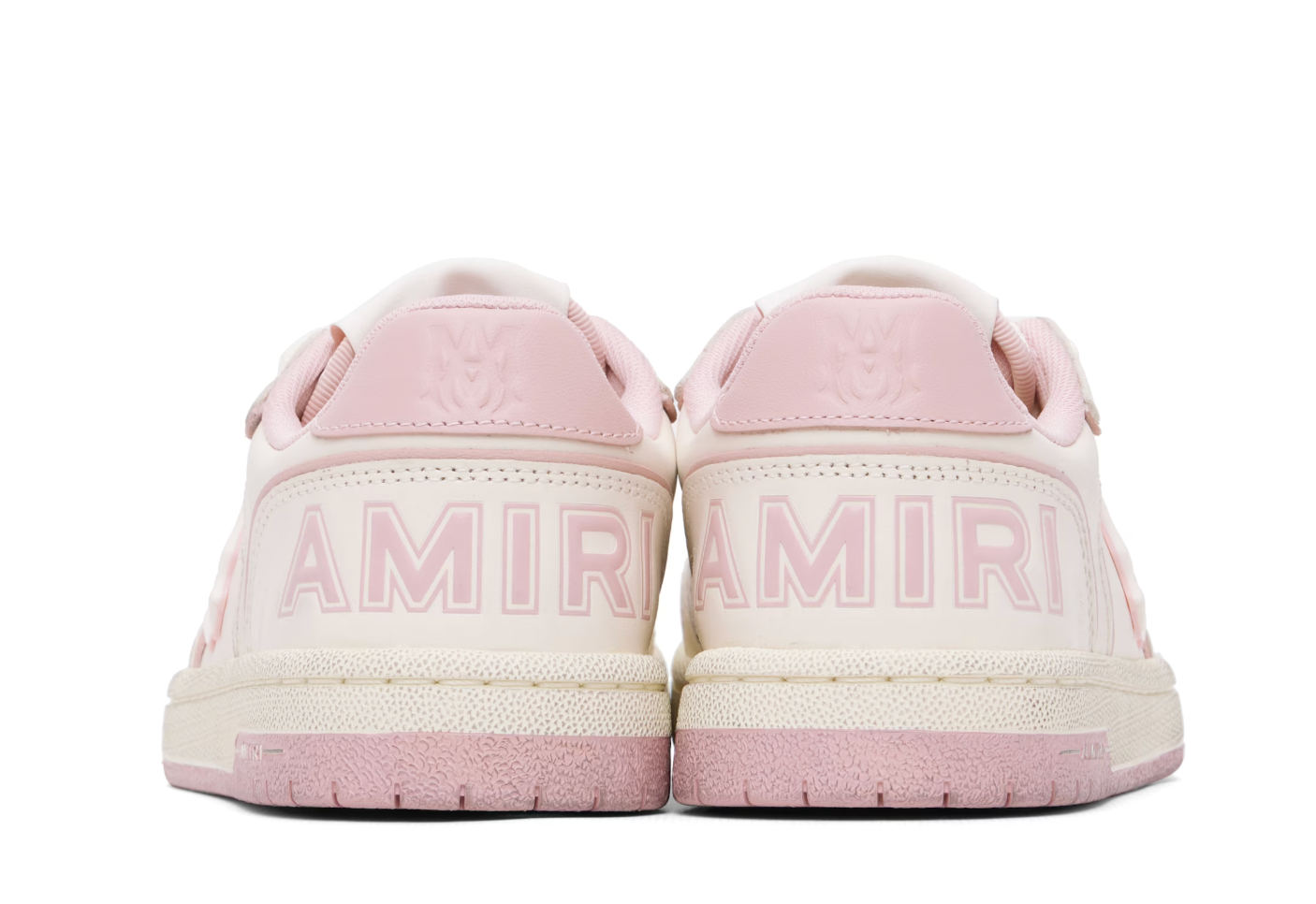 AMIRI Newport White & Pink Sneakers — Mujer