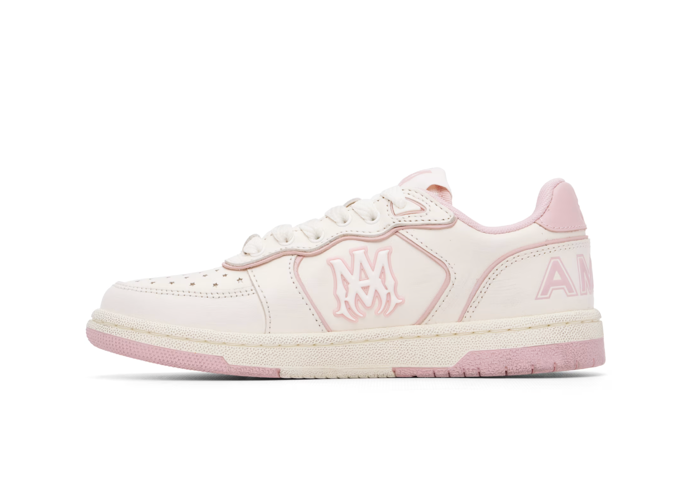 AMIRI Newport White & Pink Sneakers — Mujer