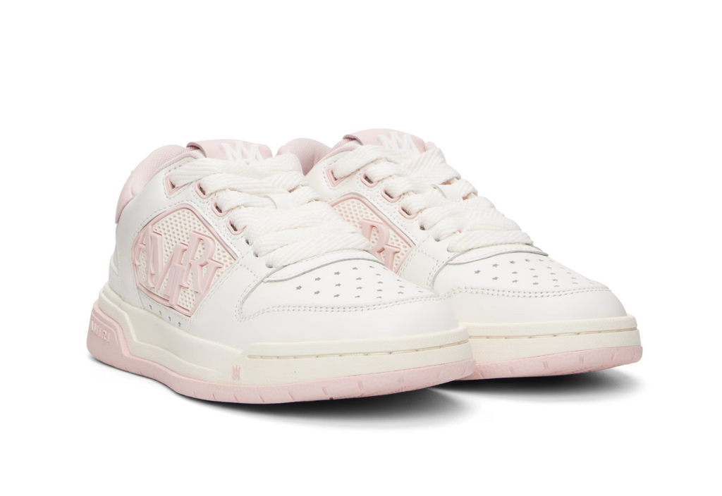 AMIRI Classic Low White & Pink Sneakers — Mujer