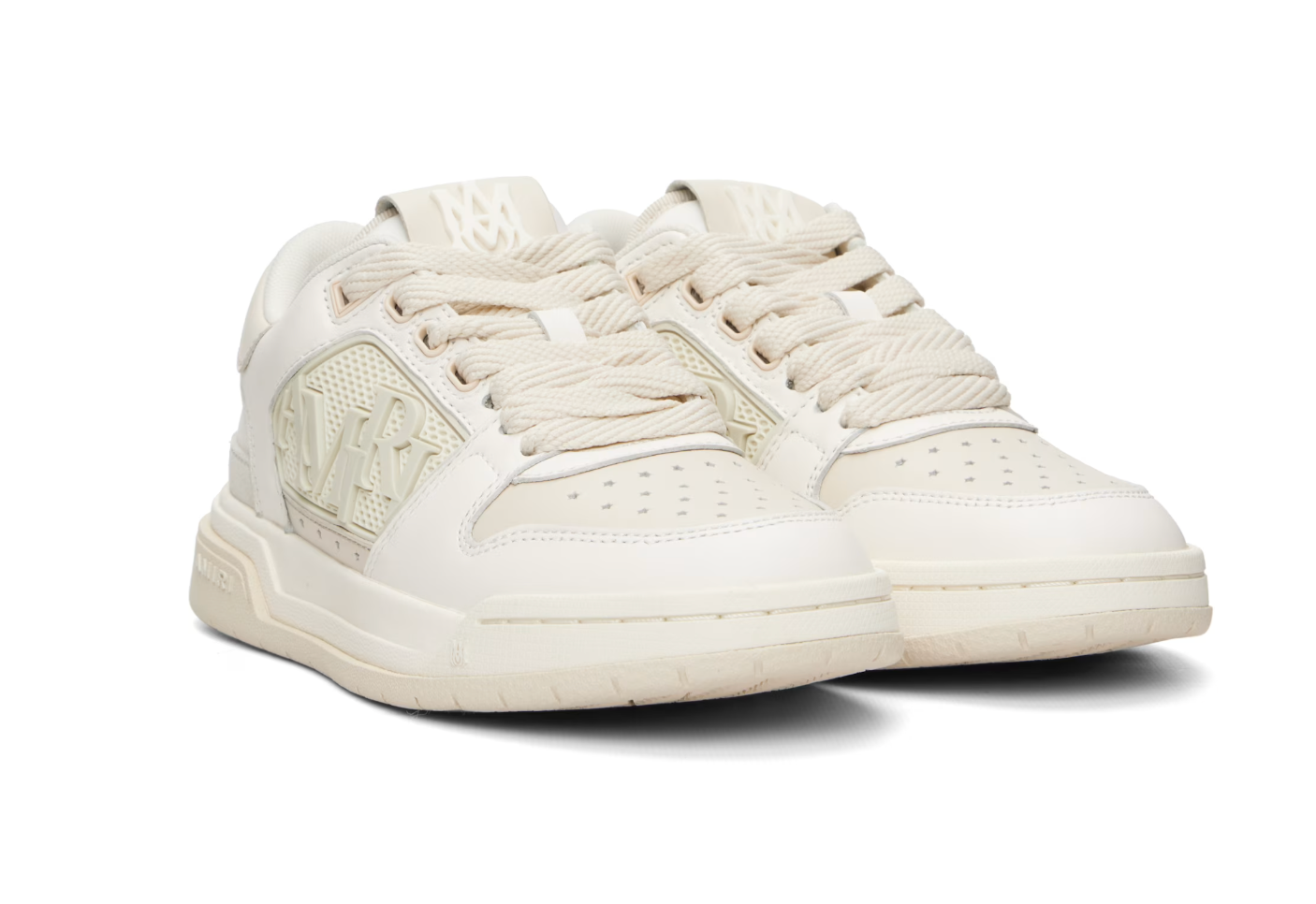 AMIRI Classic Low White & Off-White Sneakers — Mujer