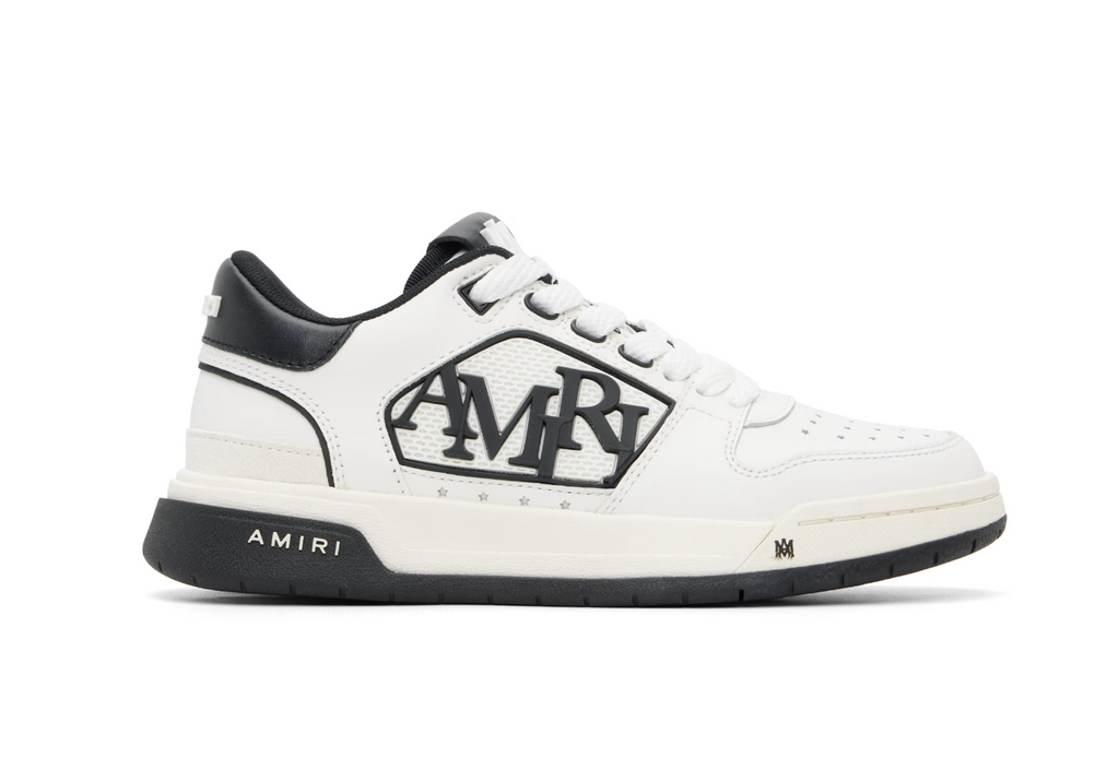 AMIRI Classic Low White & Black Sneakers — Mujer