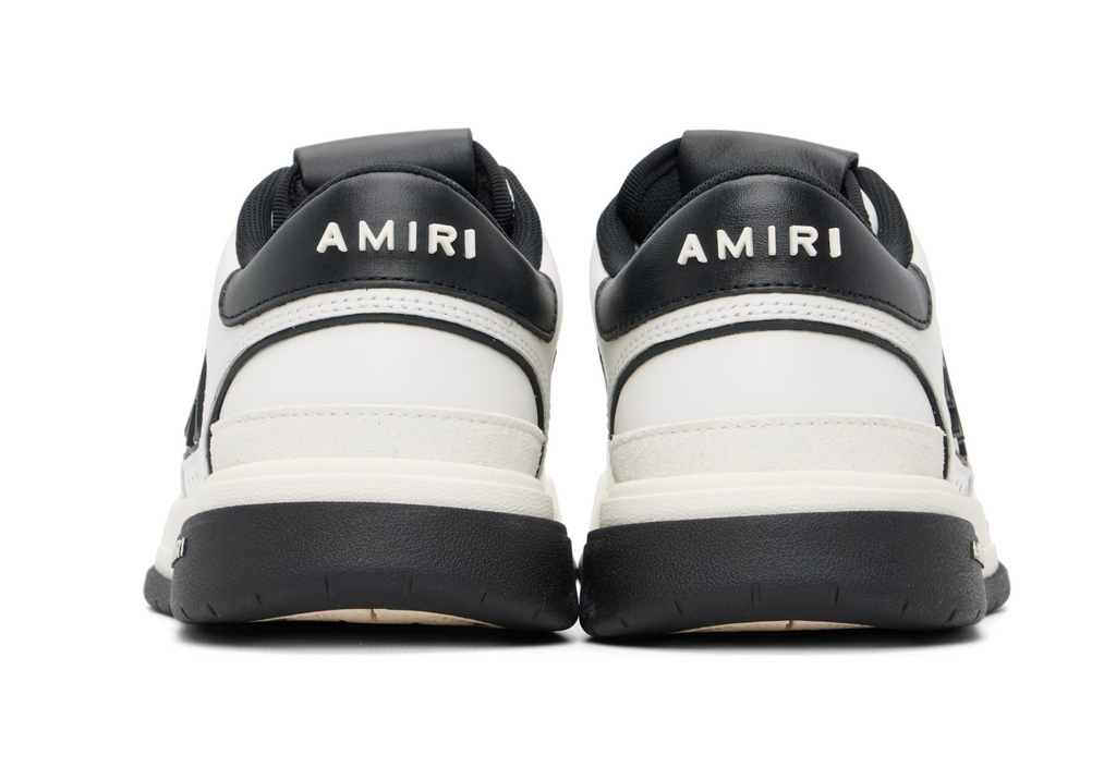 AMIRI Classic Low White & Black Sneakers — Mujer