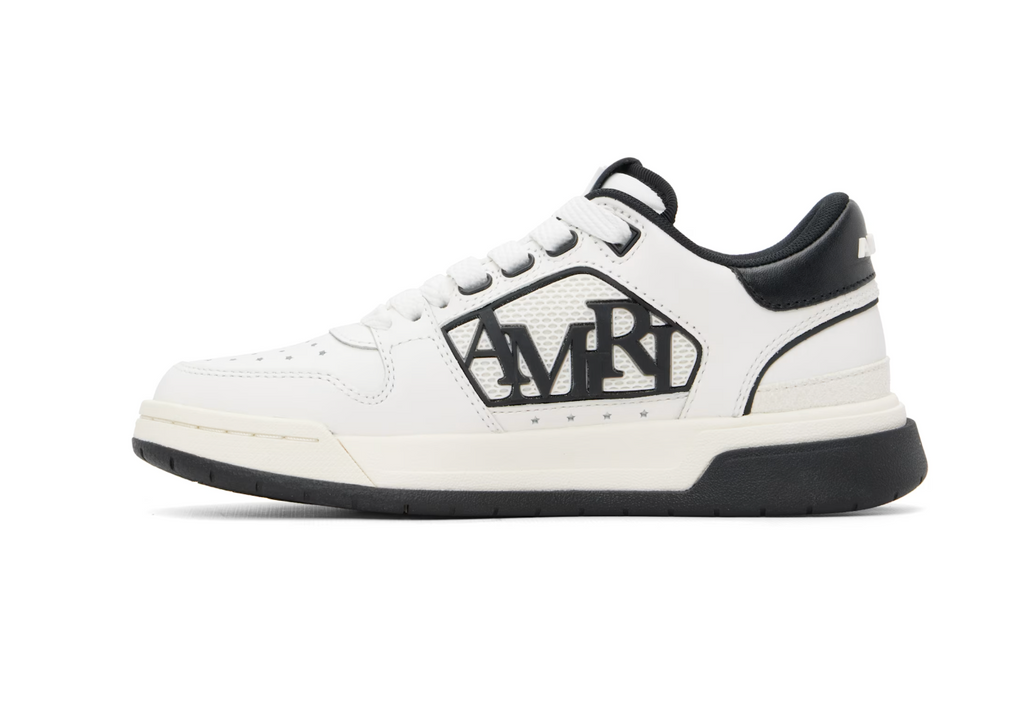 AMIRI Classic Low White & Black Sneakers — Mujer