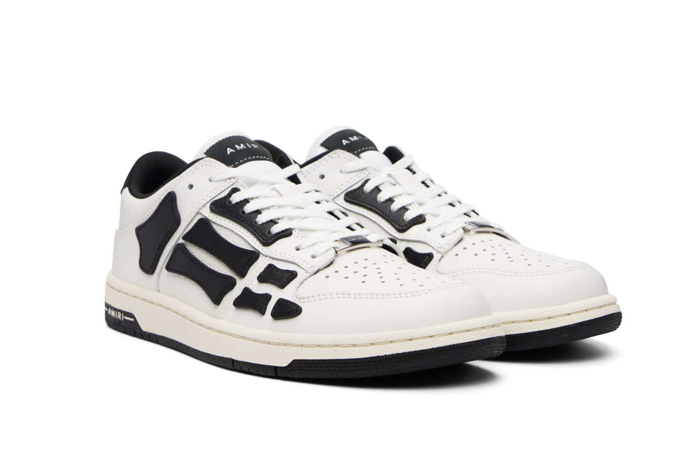 AMIRI Skel Top Low White Sneakers — Hombre