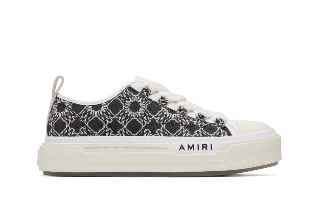 AMIRI MA Quad Court Low White & Gray Sneakers — Hombre