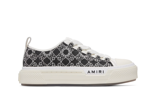 AMIRI MA Quad Court Low White & Gray Sneakers — Hombre