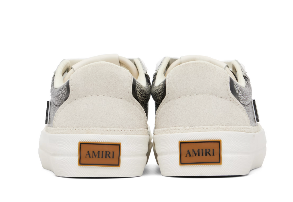 AMIRI Black & Silver Pebbled Sunset Skate Sneakers — Hombre