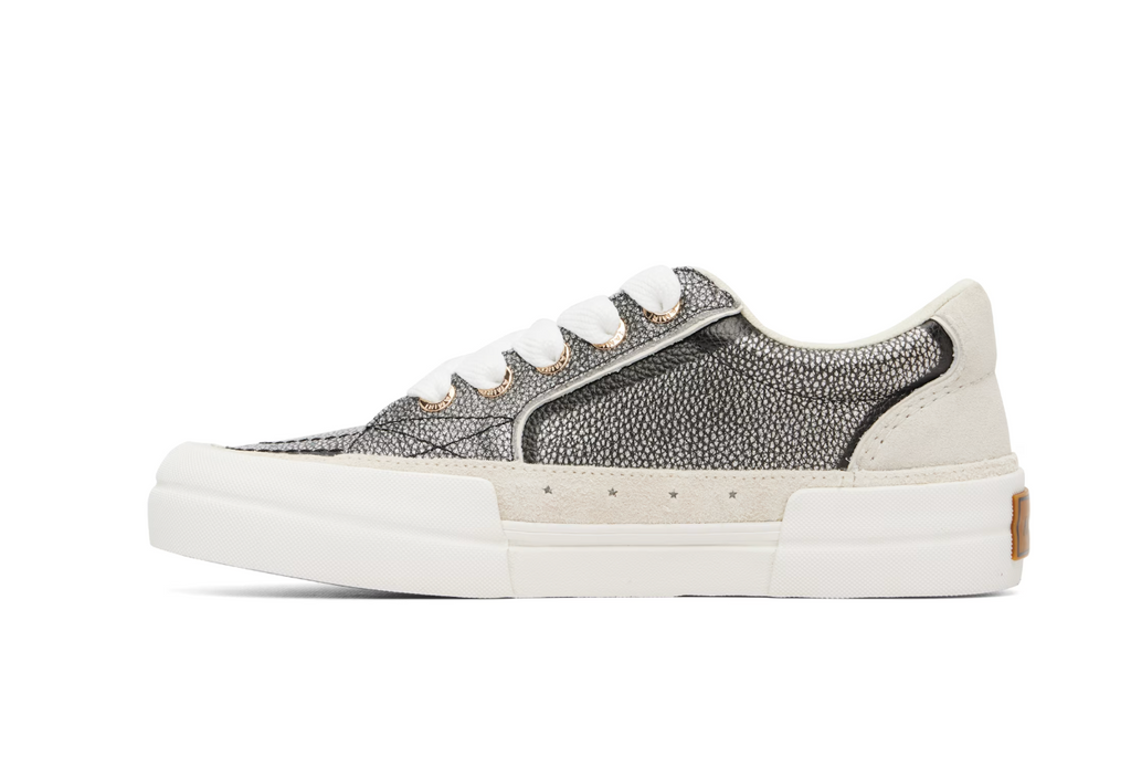 AMIRI Black & Silver Pebbled Sunset Skate Sneakers — Hombre