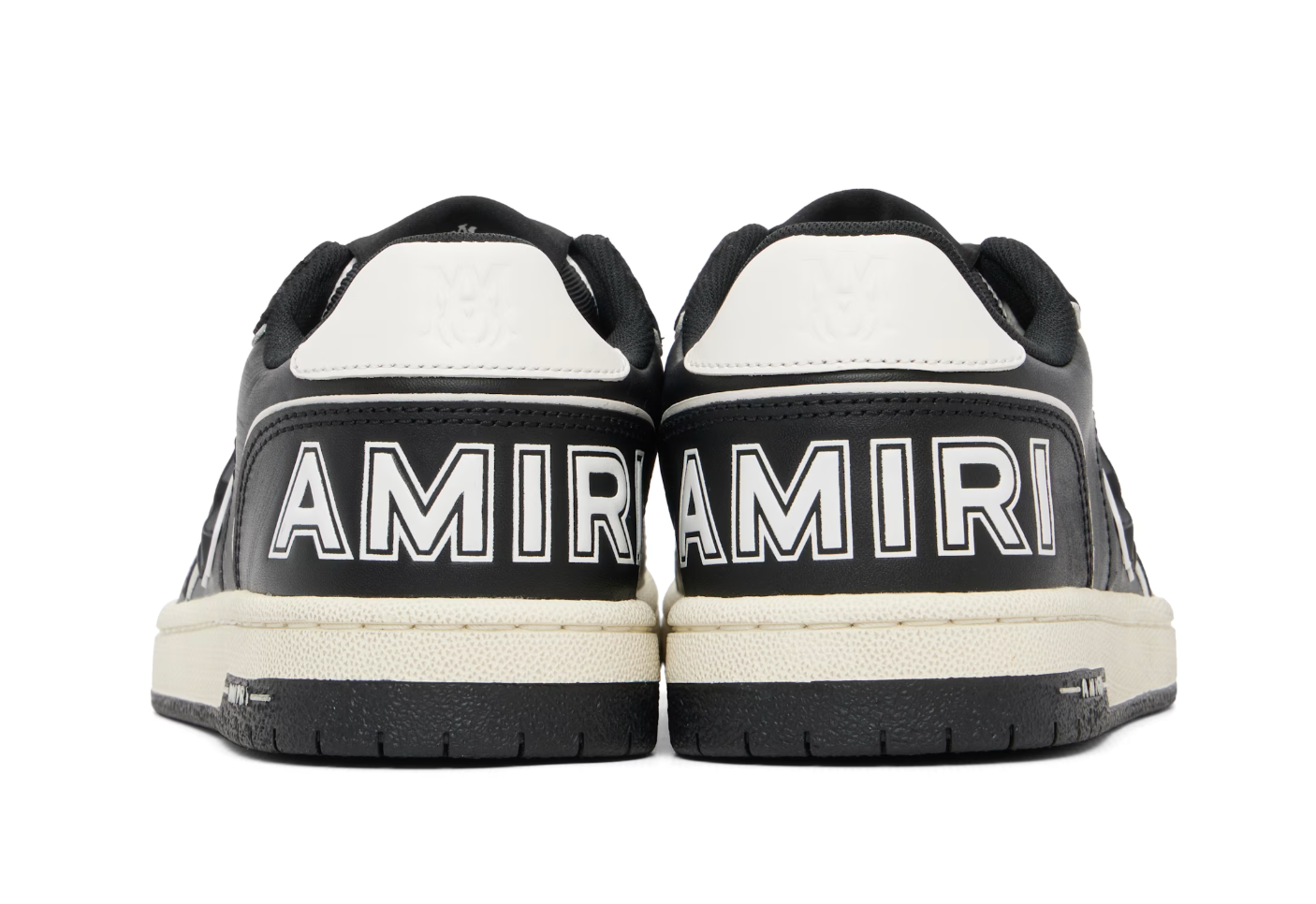 AMIRI Newport Black & White Sneakers — Hombre
