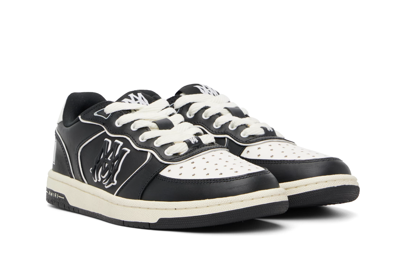 AMIRI Newport Black & White Sneakers — Hombre