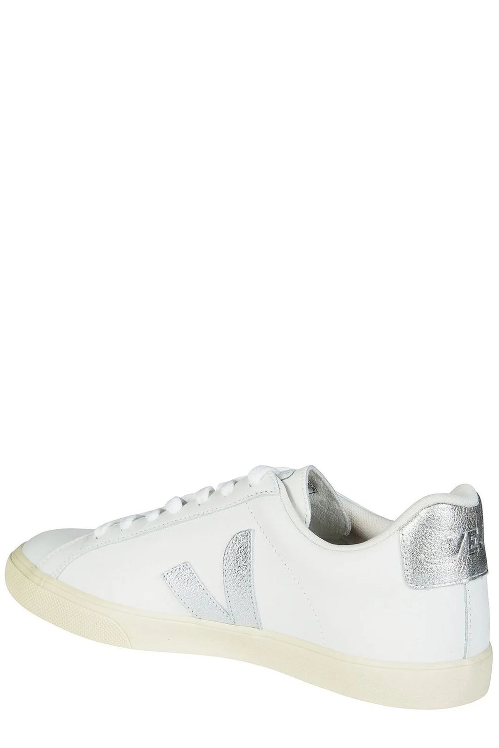 Veja Esplar Lace-Up Sneakers White/Silver — Mujer