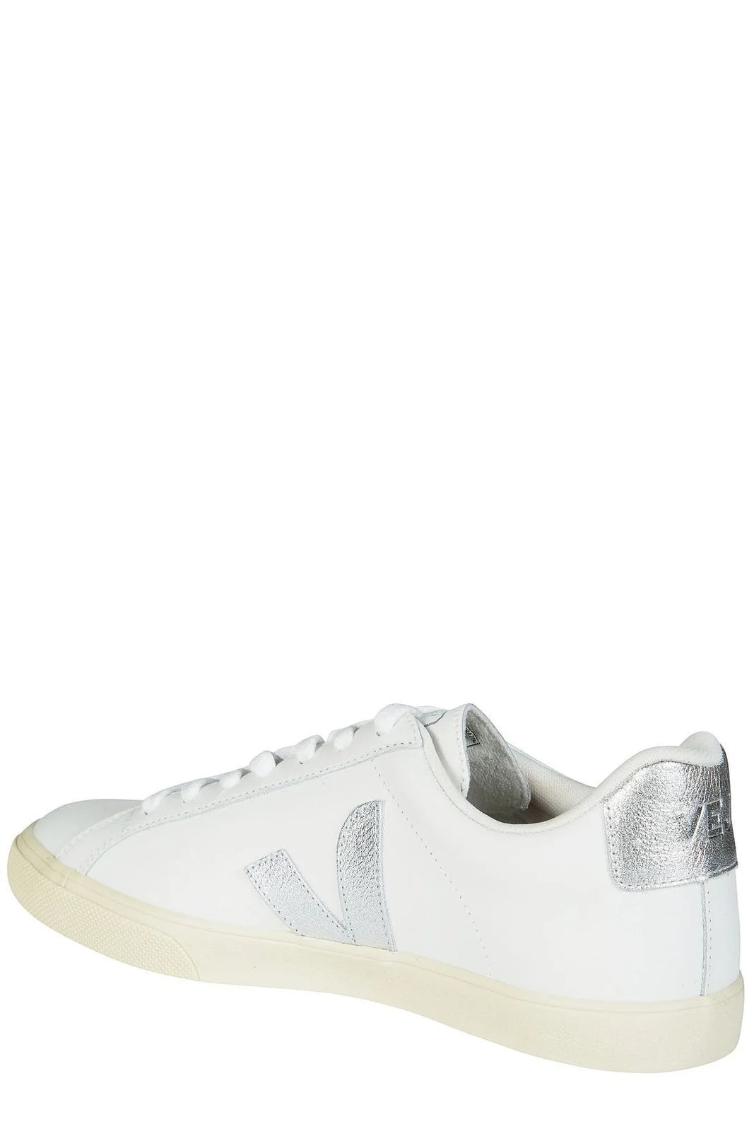 Veja Esplar Lace-Up Sneakers White/Silver — Mujer